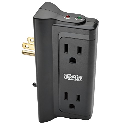 Tripp Lite 4 Side Mounted Outlet Surge Protector Power Strip, Direct Plug In