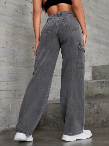 Image of KOTTY High Waist Wide Fit Jeans - Women's Relaxed Denim with Wide Leg