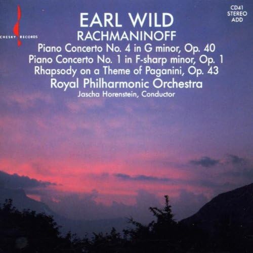 Piano Concerti 1 & 4 / Paganini Rhapsody [Audio CD] Earl Wild; S. Rachmaninoff; Sergey Rachmaninov; Jascha Horenstein and Royal Philharmonic Orchestra