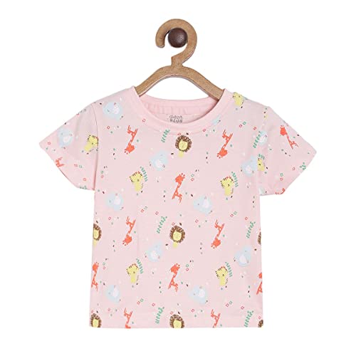 Image of miniklub Girls Pack of 3 Printed Knitted Pure Cotton Top
