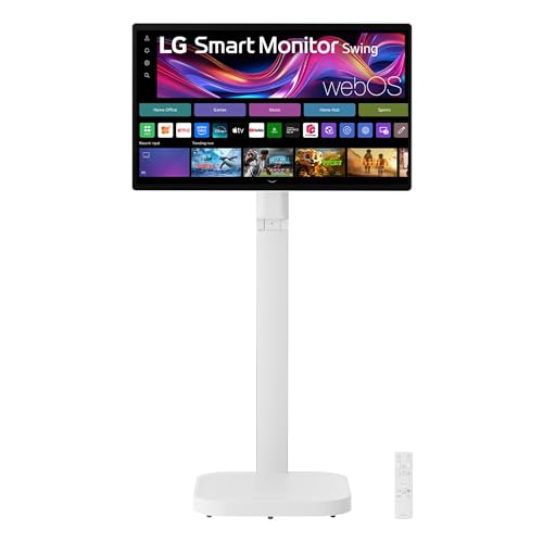 LG MyView 32U889SA-W Smart Monitor con Pantalla táctil IPS 4K UHD de 32 Pulgadas y Soporte con Ruedas
