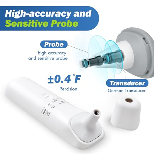 image for Elera Ear Thermometer for Kids, Baby Thermometer with Forehead and Ear