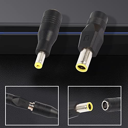 Pngknyocn Dc Power Plug Adapter,2Pcs Dc 8Mm Male To Dc 5.5Mm X 2.1Mm Female And 2Pcs Dc 5.5Mm X 2.1Mm Male To Dc 8Mm Female Connectors（4-Pack） #TOP1