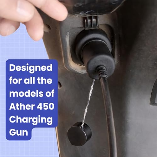 Image of Charging Gun Cap or Cover Made for ATHER 450 S /X /Apex Electric Scooter, Waterproof, Dustproof and UV Resistant Accessories (Ather 450 Gun Cap)