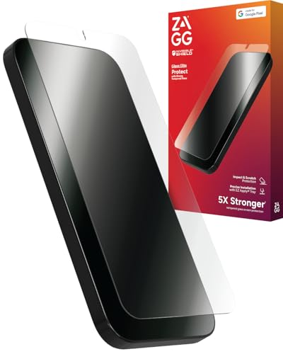 Image of ZAGG Glass Elite Google Pixel 9 / Pixel 9 Pro Screen Protector - Ultra-Strong Tempered Glass with Recycled Content, Fingerprint Resistant, Easy Installation
