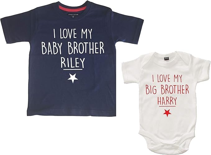 Body blanc anti-irritation et t-shirt bleu marine pour garçon ajusté de 0.5 à 13 ans