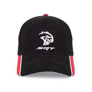 Dodge SRT Hellcat Cap – Custom – Structured 6 Panel – Black/Red/White