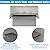 Wall Vent Cap for Microwave Vent Range Hood Exhaust Vent Hood Kitchen Vent,Wall Cap Exhaust Vent Cover Exterior Microwave Stove Vent for 3-1/4"x10" Rectangular Duct for Range Hood Bath Vent Fan,White