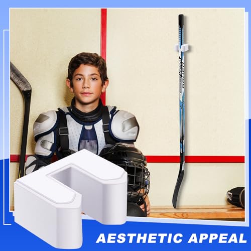 image for Yousoontic Hockey Stick Holder Wall Mount, 1-6 Stick Capacity, Ice and