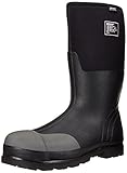 Bogs Men's Forge Tall Industrial Steel Toe Work Rain Boot, Black, 12 D(M) US