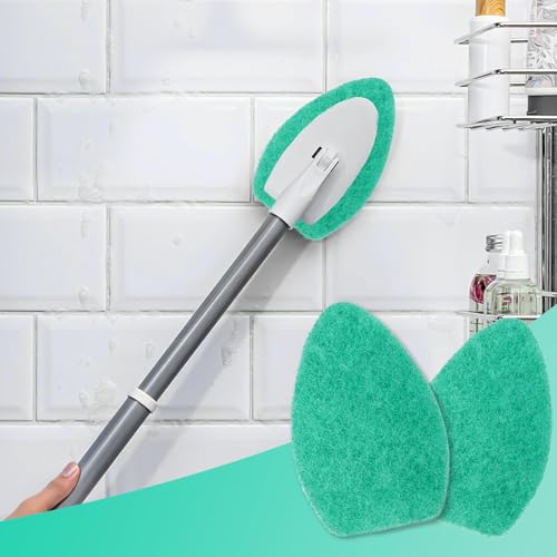 Image of 3 Pack tub and Tile Scrubber Replacement-Compatible with Scotch Brite tub and Tile Scrubber Refill. (Green)