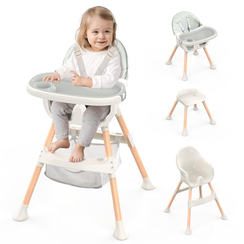 Highchairs Baby High Chair, Convertible 4-in-1 High Chair Portable High Chairs for...