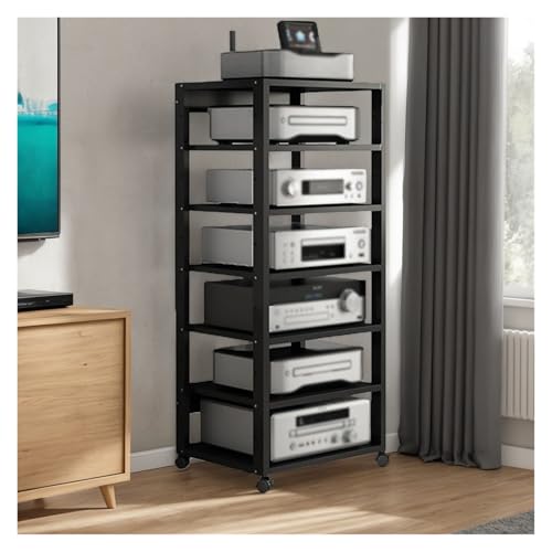 Console de jeu moderne à 7 niveaux, le meuble idéal pour petits espaces.