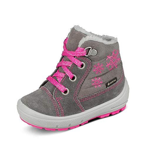 Superfit Mädchen Groovy Warm gevoerde Gore-tex Schneestiefel, Grau Rosa...