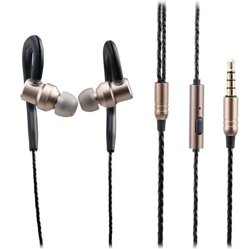 TINHIFI C0 with Microphone and All Aluminum Alloy Open Earbuds - Stunning with DAC in Ear HiFi Sound and Gaming, Suitable for Women, Men, and Children (Gun Color, C0 3.5MM+Mic Non Replaceable Wire)