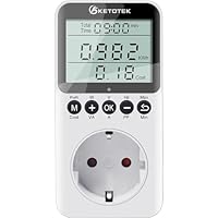 KETOTEK Medidor de Consumo Eléctrico, Enchufe Medidor de Energía