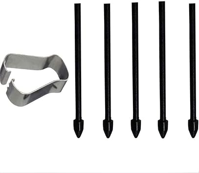 5X S-Pen yedek u  Samsung Galaxy Tab S7 FE/Tab S7 / Tab S7+ Plus/Galaxy Tab S8 / Tab S8+ Plus/Tab S8 Ultra i in dokunmatik Stylus S Pen U lar Nibs alet seti yeniden dolum - siyah