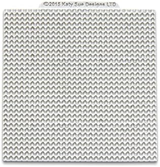 Knitting Design Mat Silicone Mould for Cake Decorating, Crafts, Cupcakes, Sugarcraft, Candies, Card Making and Clay, Food Safe Approved, Made in The UK