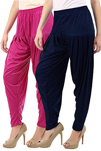 Image of Buy That Trendz Womens Patiala Pants Cotton Viscose Patiyala Salwar Harem Bottoms Pants