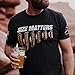 Grunt Style Size Matters Men's T-Shirt (Black, Medium)