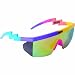 Neff Mens Brodie Sunglasses, Purple/Yellow/Blue, One Size Fits All