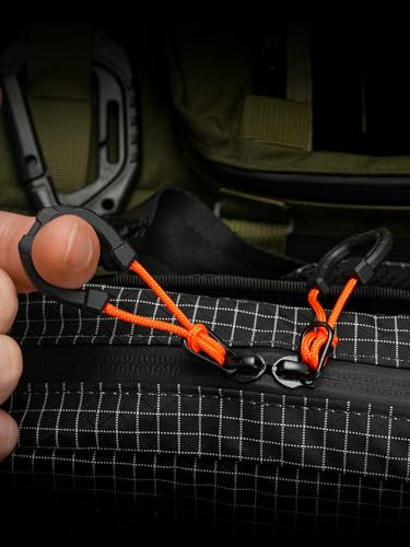 TACTICAL_GEEK G14 Lot de 4 tirettes de fermeture éclair de rechange pour sac à dos, veste, sac à main, sweat-shirt (noir) – vue 8