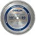 Oshlun SBF-100080 10-Inch 80 Tooth TCG Saw Blade with 5/8-Inch Arbor for Mild Steel and Ferrous Metals