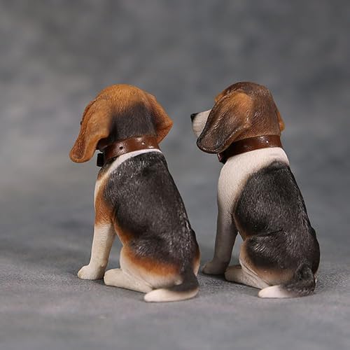 JXK Beagle Dog Statue Dog Figurine for Desktop Decor Durable Polyresin with Intricate Details Gifts for Women Mom Birthday