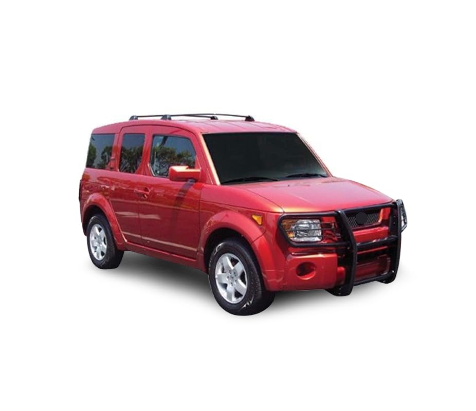 Image of Black Horse Grille brush Bumper Guard Modular Black Compatible with 2003-2008 Honda Element-17A155900MA