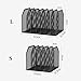 File Rack Section Vertical Desktop Organizer, Mesh File Folder Stand Sorter for Office Home Letter Trays(Large)