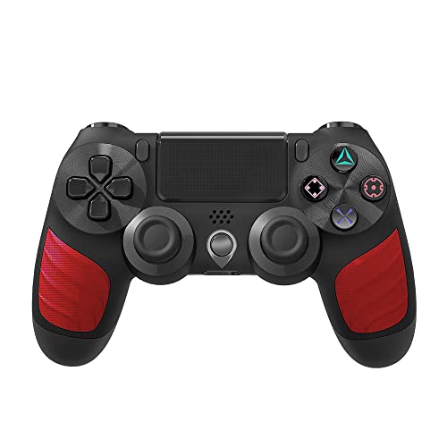 【Aggiornamento della batteria】: Built-in reale 1000 mAh batteria al litio polimero ricaricabile per migliorare il tempo di utilizzo del gioco PS-4 controller wireless, fino a 10 ore di uso continuo.📌📌Per collegare PS4 per la prima volta, è necessario collegare e abbinare attraverso il cavo dati nella confezione, e poi premere a lungo il pulsante 