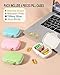 4 PC Pill Case 3 Removable Compartments Pill Box BPA-Free,Day Pill Organizer/3 Times a Day/AM-PM Travel Pill Organizer for Pocket or Purse Storage Vitamin, Fish Oil or Medicine