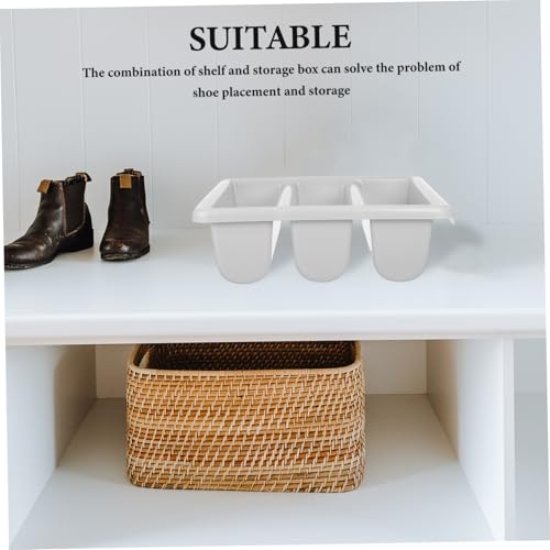 Étagère à chaussures multicouche Luxshiny : lot de 3 supports empilables pour entrée
