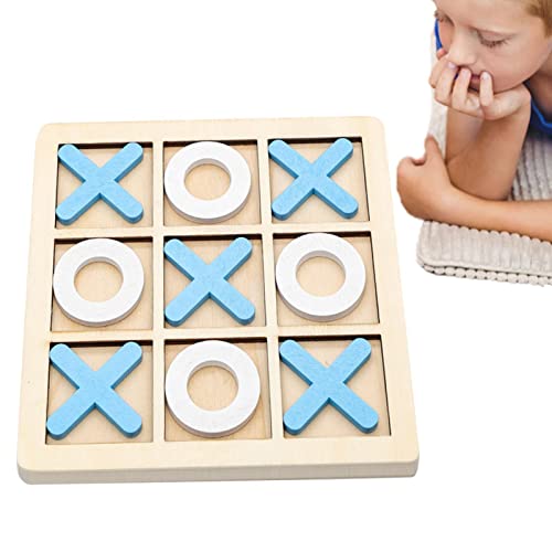 Tic Tac Toe, Jeu De Morpion pour Enfants Et Adultes X & O Block, Jeu De Société en Bois XO Jeu XO Toes Jeu De Puzzle Interactif éducatif pour Enfants De Tous âges X Et O Jeu De Voyage Cover