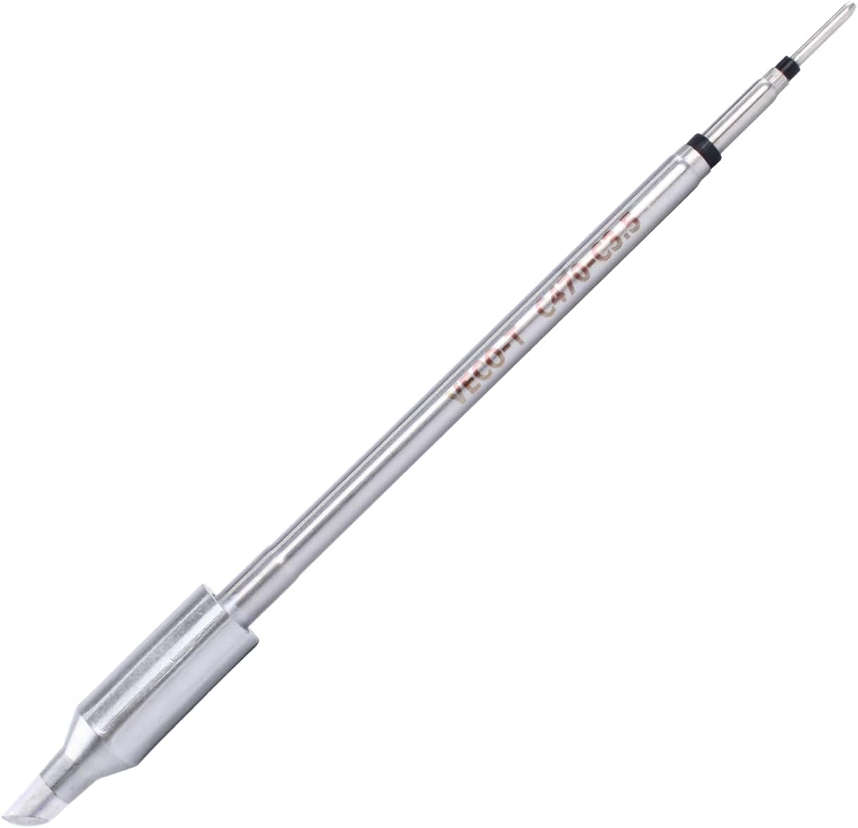 Soldering Iron Tips,C470-D7.5 Rapid Heating Replacement Tip for C470 Soldering Iron,Easy to Instal Solder Accessories