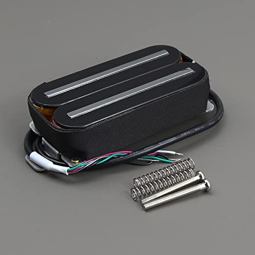 Fleor Dual Hot Rail Humbucker Pickups Ceramic Electric Guitar Neck Pickup Humbucker, Black #TOP1