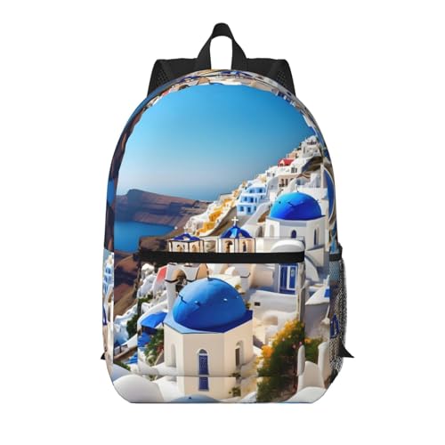 Sac à dos Santorin noir 43 cm pour emporter vos souvenirs de mer Égée