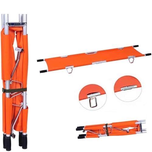 Portable Aluminum Alloy Stretcher, Gurney Folding Medical Stretcher, Ultralight Multifunctional Rescue Stretcher, for Hospital Clinic Home Mobile Injured