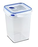 Sterilite 03344706 Ultra-Seal 16.2 Cup Food Storage Container, See-Through Lid & Base with Blue Accents, 6-Pack