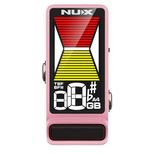 NUX Flow Tune MK2 rosa con bypass seleccionable y pantalla de gran visibilidad