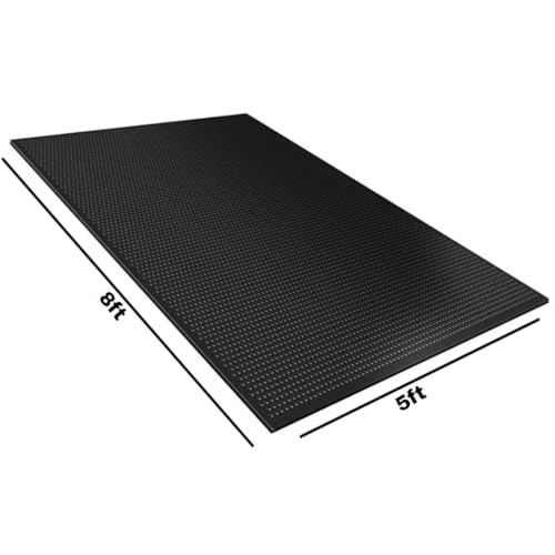 Image of HarvestEase Black Pure EVA Rubber Mat, Bige Size 8 by 5 feet, 30 mm Thick: for Cows, Bufflelos, Horses, Bulls