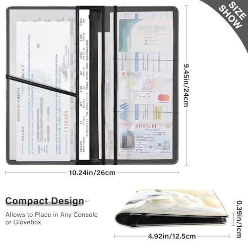 Organizador de Documentos de Cuero Slim miniatura 3