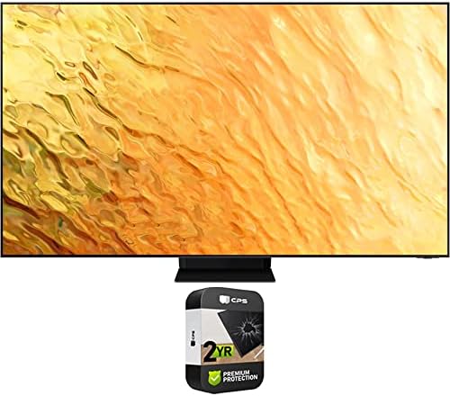 Samsung QN75QN800BFXZA 75 Inch QN800B Neo QLED 8K Smart TV 2022 (Renewed) Bundle with 2 YR CPS Enhanced Protection Pack
