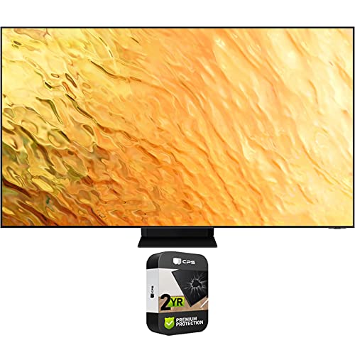 SAMSUNG QN65QN800BFXZA 65 Inch QN800B Neo QLED 8K Smart TV 2022 (Renewed) Bundle with 2 YR CPS Enhanced Protection Pack
