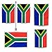 YongFoto South Africa Flag 1x1.5ft South African Flags Banner for Outdoor Celebrations Home Garden Porch Party Decoration Flags with 2 Sturdy Grommets Precision Machine Stitched