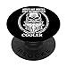 Totenkopf Schnurrbart outfit Bearded Bär Tiger Mann Barber PopSockets mit austauschbarem PopGrip