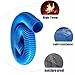 Industrial Vacuum Hose - 165mm Blue PVC Flexible Ventilation Tubing for Woodworking, Fume Extraction, and Ducting - Durable Bellows Flex Tube Replacement for Cleaner Fan Systems