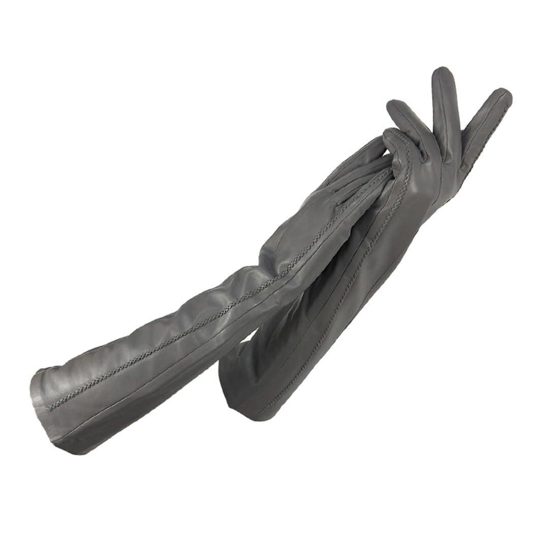 Yeuyyben Guanti In Pelle Da Donna Fodera Invernale In Cashmere Caldo Guanti Da Donna Guanti Lunghi Manicotto Del Gomito
