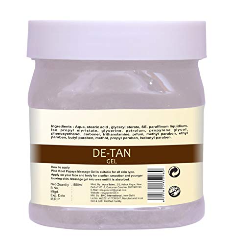 Image of Pink Root Aloe Vera Gel Scrub 500gm with De-Tan Gel 500gm