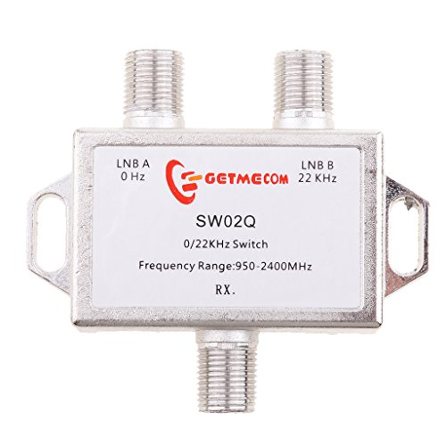 2x1 DiSEqC LNB Tone Satellite Multi FTA Switch 0/22KHz LNBF Multi Switch